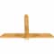 Ekena Millwork Eugene Rough Sawn Timber Gable Bracket, Western Red Cedar, 48"W x 30"H x 2"D x 4"F, 15/12 Pitch GBW048X30X0204EUG00RWR - alternate 5